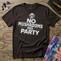Printify T-Shirt No Mushrooms No Party T-Shirt Mushroom Magic Mushroom T-Shirt