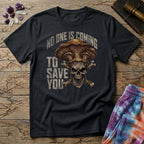 Printify T-Shirt No One Is Coming To Save You T-Shirt Mushroom Magic Mushroom T-Shirt