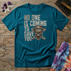 Printify T-Shirt No One Is Coming To Save You T-Shirt Mushroom Magic Mushroom T-Shirt