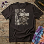 Printify T-Shirt No One Is Coming To Save You T-Shirt Mushroom Magic Mushroom T-Shirt