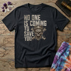 Printify T-Shirt No One Is Coming To Save You T-Shirt Mushroom Magic Mushroom T-Shirt