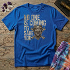 Printify T-Shirt No One Is Coming To Save You T-Shirt Mushroom Magic Mushroom T-Shirt