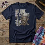 Printify T-Shirt No One Is Coming To Save You T-Shirt Mushroom Magic Mushroom T-Shirt