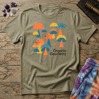 Printify T-Shirt Organic Geometry Mushroom T-Shirt Mushroom Magic Mushroom T-Shirt