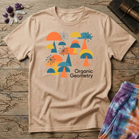 Printify T-Shirt Organic Geometry Mushroom T-Shirt Mushroom Magic Mushroom T-Shirt