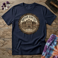 Printify T-Shirt Orphan Genetics Mushroom Mycology Thornton Colorado T-Shirt Mushroom Magic Mushroom T-Shirt