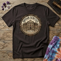 Printify T-Shirt Orphan Genetics Mushroom Mycology Thornton Colorado T-Shirt Mushroom Magic Mushroom T-Shirt