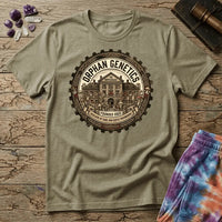 Printify T-Shirt Orphan Genetics Mushroom Mycology Thornton Colorado T-Shirt Mushroom Magic Mushroom T-Shirt