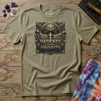 Printify T-Shirt Patients Over Profits Too T-Shirt Mushroom Magic Mushroom T-Shirt