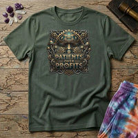Printify T-Shirt Patients Over Profits Too T-Shirt Mushroom Magic Mushroom T-Shirt