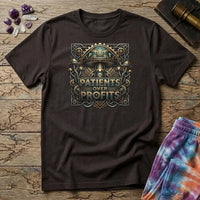 Printify T-Shirt Patients Over Profits Too T-Shirt Mushroom Magic Mushroom T-Shirt