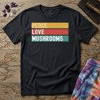 Printify T-Shirt Peace Love Mushrooms T-Shirt Mushroom Magic Mushroom T-Shirt