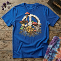Printify T-Shirt Peace Sign Mushroom T-Shirt Mushroom Magic Mushroom T-Shirt