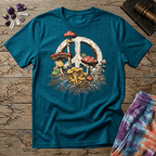 Printify T-Shirt Peace Sign Mushroom T-Shirt Mushroom Magic Mushroom T-Shirt