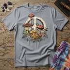 Printify T-Shirt Peace Sign Mushroom T-Shirt Mushroom Magic Mushroom T-Shirt