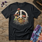 Printify T-Shirt Peace Sign Mushroom T-Shirt Mushroom Magic Mushroom T-Shirt