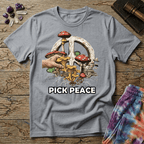 Printify T-Shirt Pick Peace Mushroom T-Shirt Mushroom Magic Mushroom T-Shirt