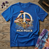 Printify T-Shirt Pick Peace Mushroom T-Shirt Mushroom Magic Mushroom T-Shirt