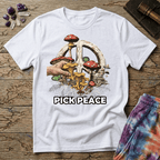 Printify T-Shirt Pick Peace Mushroom T-Shirt Mushroom Magic Mushroom T-Shirt