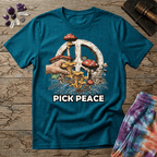 Printify T-Shirt Pick Peace Mushroom T-Shirt Mushroom Magic Mushroom T-Shirt