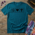 Printify T-Shirt Piece Heart Mushroom T-Shirt Mushroom Magic Mushroom T-Shirt