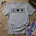 Printify T-Shirt Piece Heart Mushroom T-Shirt Mushroom Magic Mushroom T-Shirt
