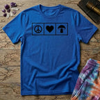 Printify T-Shirt Piece Heart Mushroom T-Shirt Mushroom Magic Mushroom T-Shirt