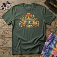 Printify T-Shirt Positive Vibes Only Mushroom T-Shirt Mushroom Magic Mushroom T-Shirt