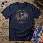 Printify T-Shirt Powered By Mycelium Mushroom T-Shirt Mushroom Magic Mushroom T-Shirt