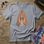 Printify T-Shirt Pray For Mushrooms T-Shirt Mushroom Magic Mushroom T-Shirt