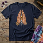 Printify T-Shirt Pray For Mushrooms T-Shirt Mushroom Magic Mushroom T-Shirt