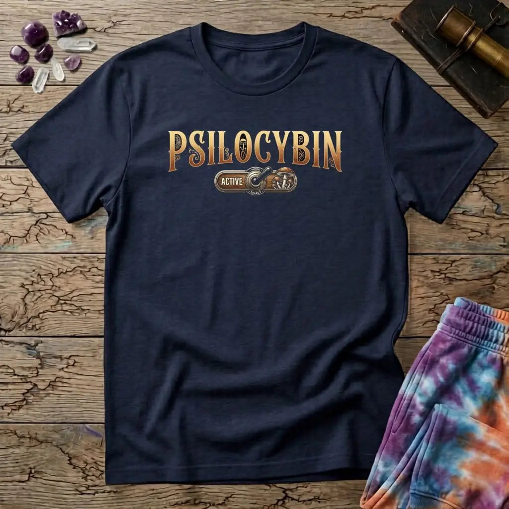 Printify T-Shirt Psilocybin Active T-Shirt Mushroom Magic Mushroom T-Shirt