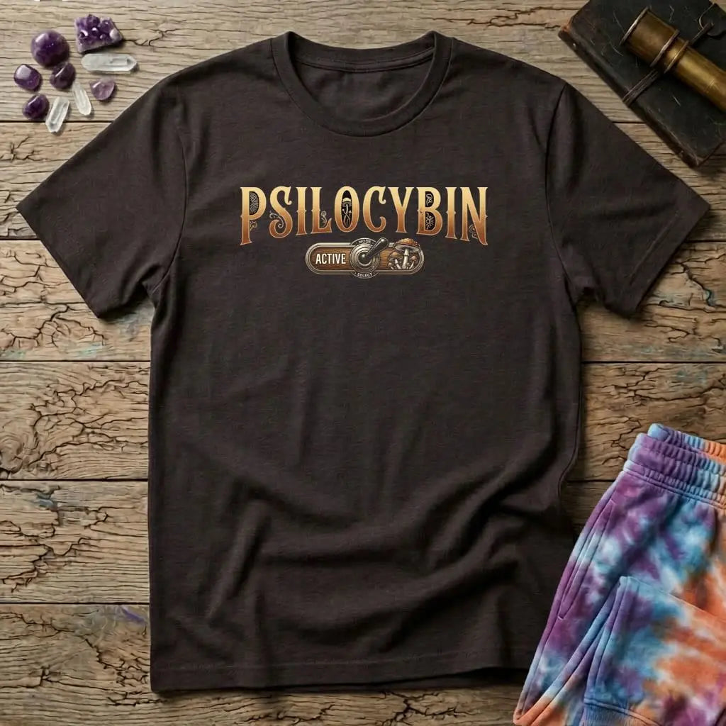 Printify T-Shirt Psilocybin Active T-Shirt Mushroom Magic Mushroom T-Shirt