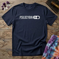 Printify T-Shirt Psilocybin On Mushroom T-Shirt Mushroom Magic Mushroom T-Shirt