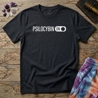 Printify T-Shirt Psilocybin On Mushroom T-Shirt Mushroom Magic Mushroom T-Shirt
