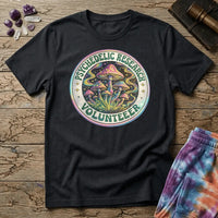 Printify T-Shirt Psychedelic Research Volunteer Mushroom T-Shirt Mushroom Magic Mushroom T-Shirt