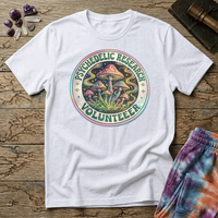 Printify T-Shirt Psychedelic Research Volunteer Mushroom T-Shirt Mushroom Magic Mushroom T-Shirt