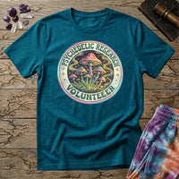 Printify T-Shirt Psychedelic Research Volunteer Mushroom T-Shirt Mushroom Magic Mushroom T-Shirt