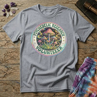Printify T-Shirt Psychedelic Research Volunteer Mushroom T-Shirt Mushroom Magic Mushroom T-Shirt