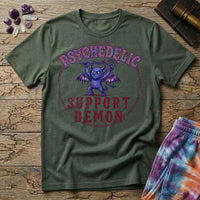 Printify T-Shirt Psychedelic Support Demon T-Shirt Mushroom Magic Mushroom T-Shirt