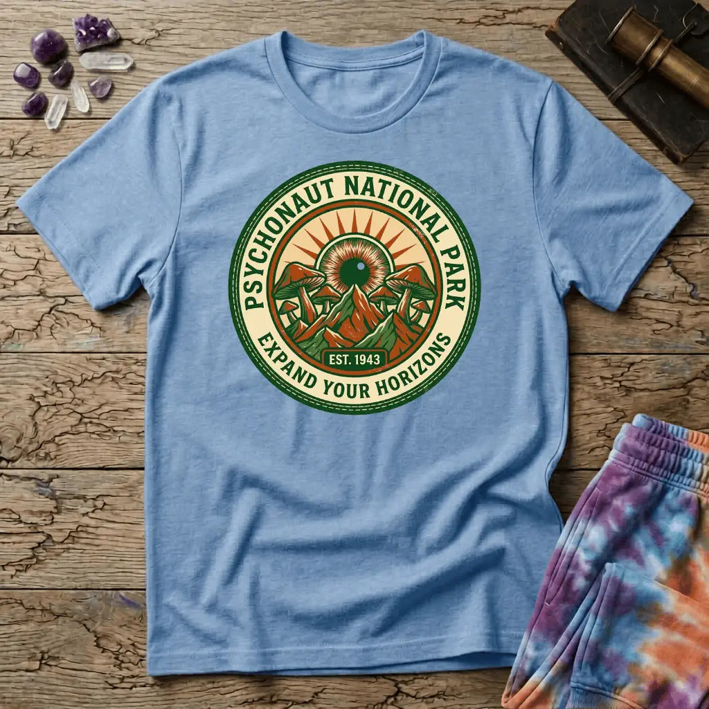 Printify T-Shirt Psychonaut National Park T-Shirt Mushroom Magic Mushroom T-Shirt