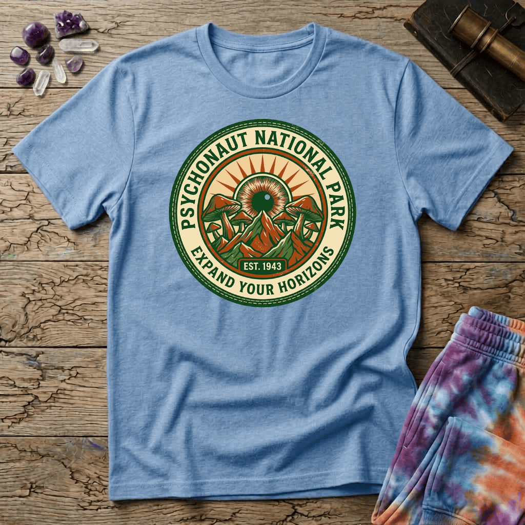 Printify T-Shirt Psychonaut National Park T-Shirt Mushroom Magic Mushroom T-Shirt
