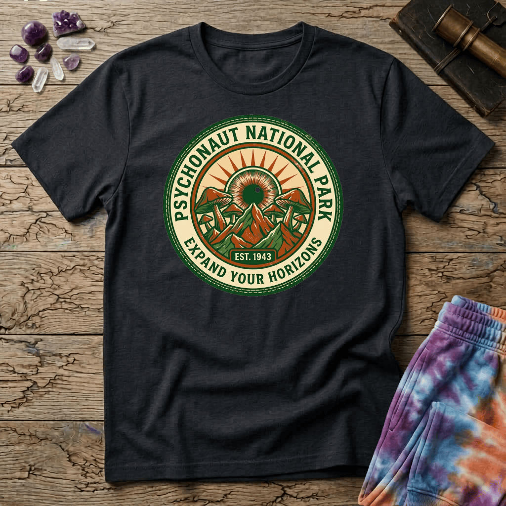Printify T-Shirt Psychonaut National Park T-Shirt Mushroom Magic Mushroom T-Shirt