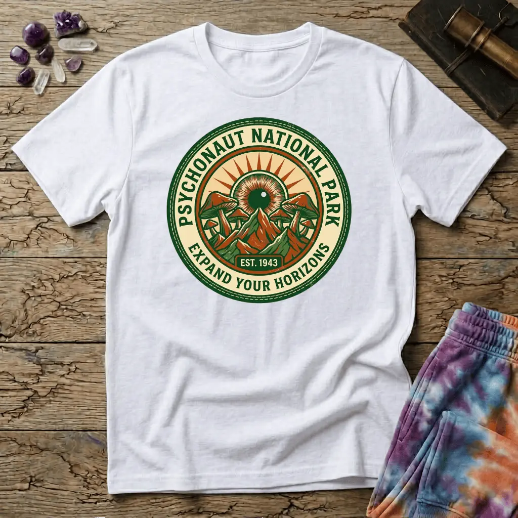 Printify T-Shirt Psychonaut National Park T-Shirt Mushroom Magic Mushroom T-Shirt