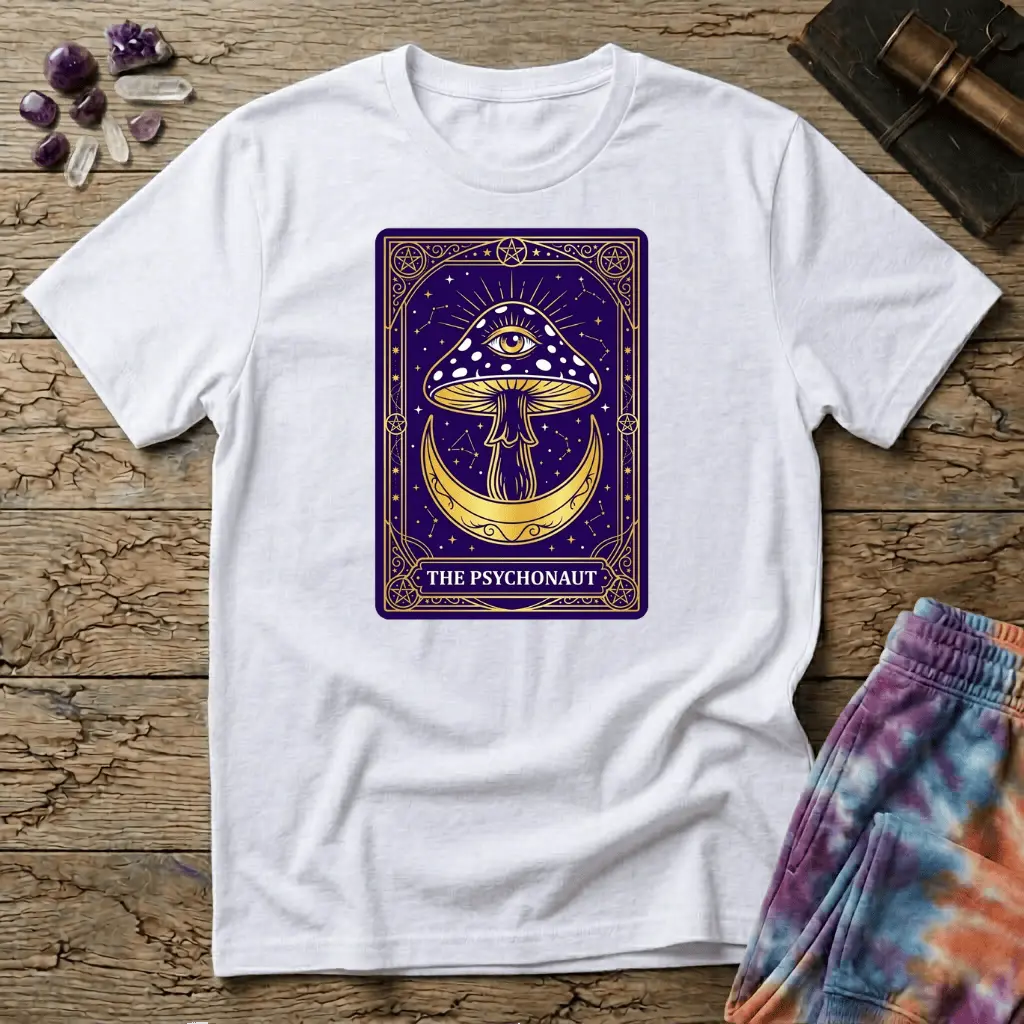 Printify T-Shirt Psychonaut T-Shirt Mushroom Magic Mushroom T-Shirt