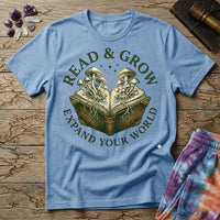 Printify T-Shirt Read & Grow Mushroom T-Shirt Mushroom Magic Mushroom T-Shirt