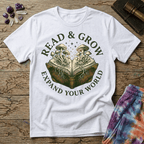 Printify T-Shirt Read & Grow Mushroom T-Shirt Mushroom Magic Mushroom T-Shirt
