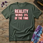 Printify T-Shirt Reality Win 0% Of The Time Mushroom T-Shirt Mushroom Magic Mushroom T-Shirt