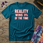 Printify T-Shirt Reality Win 0% Of The Time Mushroom T-Shirt Mushroom Magic Mushroom T-Shirt