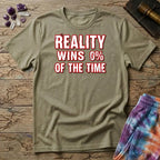 Printify T-Shirt Reality Win 0% Of The Time Mushroom T-Shirt Mushroom Magic Mushroom T-Shirt